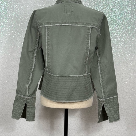 Old Navy women’s green military style button jacket size medium - Picture 8 of 11
